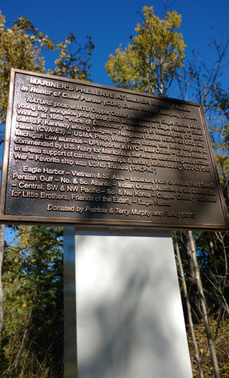 Mariners Preserve Park Plaque